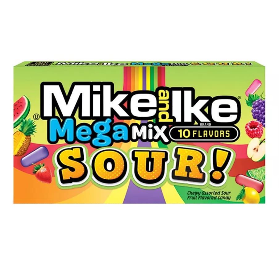 Dražejas MIKE AND IKE (MEGA SOUR), 141g x 12